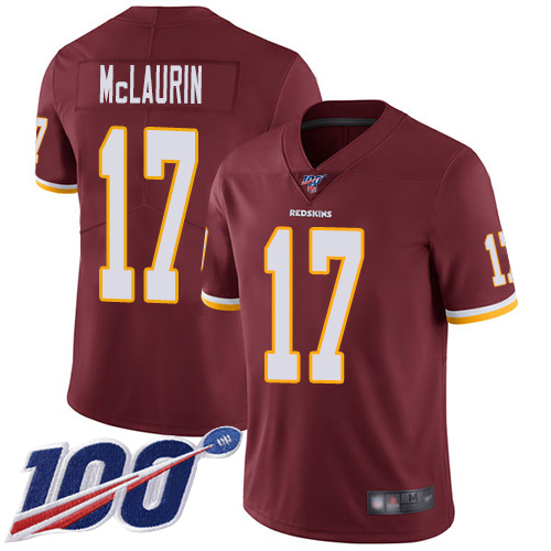 Washington Redskins Limited Burgundy Red Men Terry McLaurin Home Jersey NFL Football 17 100th